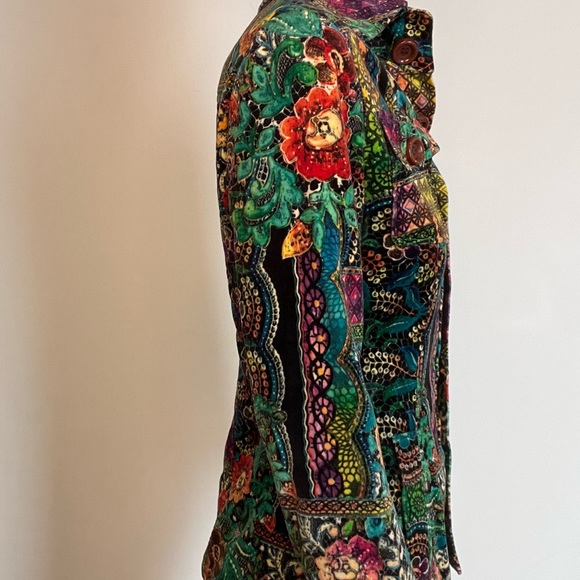 90s Boho Button Up jacket / shirt - Picture 5 of 7